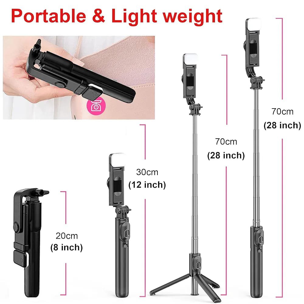 Kratos K2 Selfie Stick with Tripod Stand