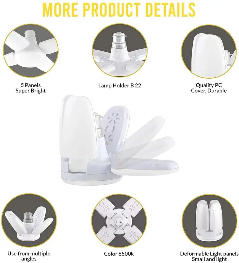 H Decor 28 W Basic Standard B22 LED Bulb (White)