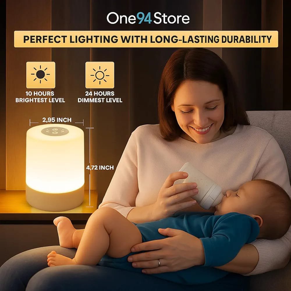 One94Store Touch Control LED Table Lamp – USB Rechargeable