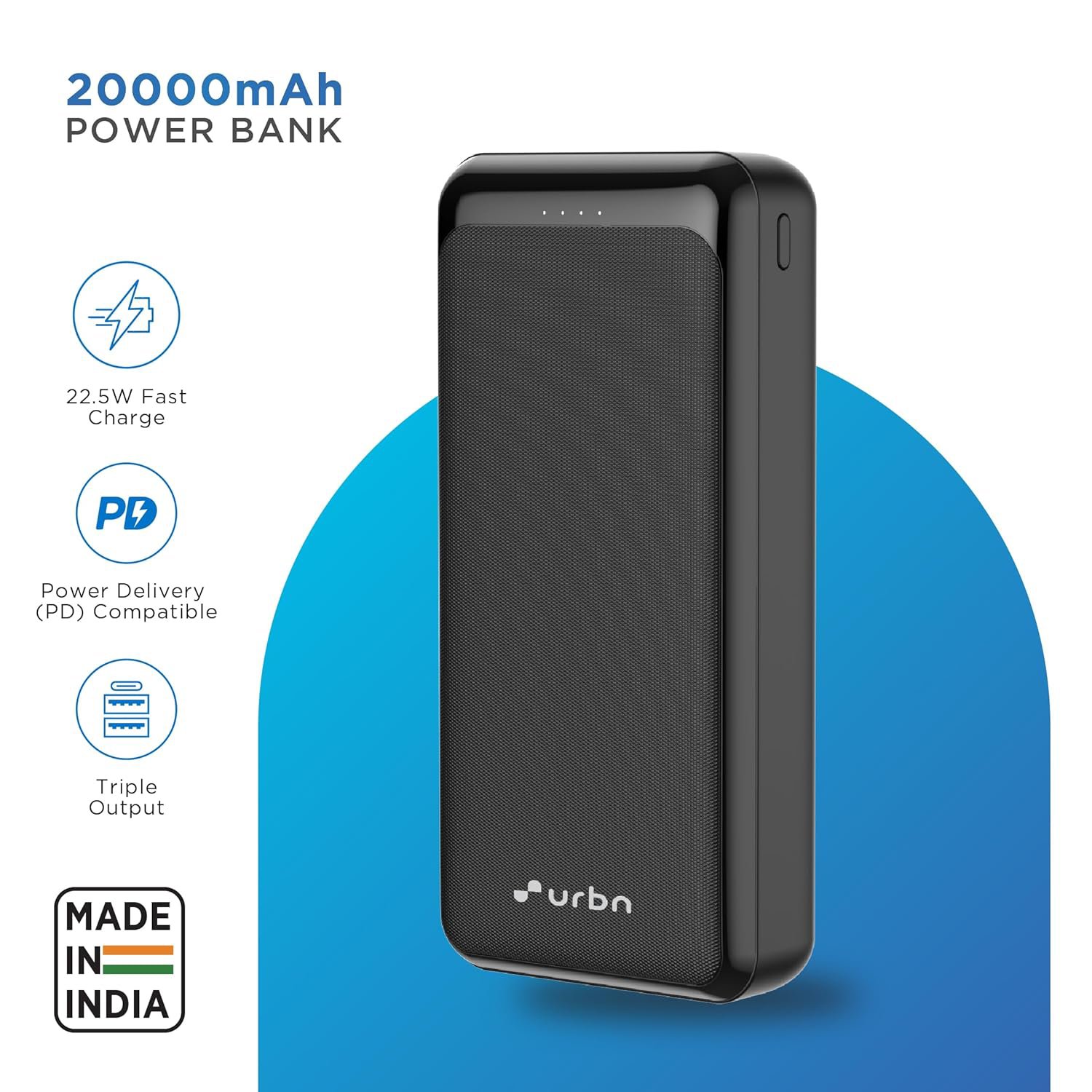 URBN Power Bank 20000mAh Fast Charging 