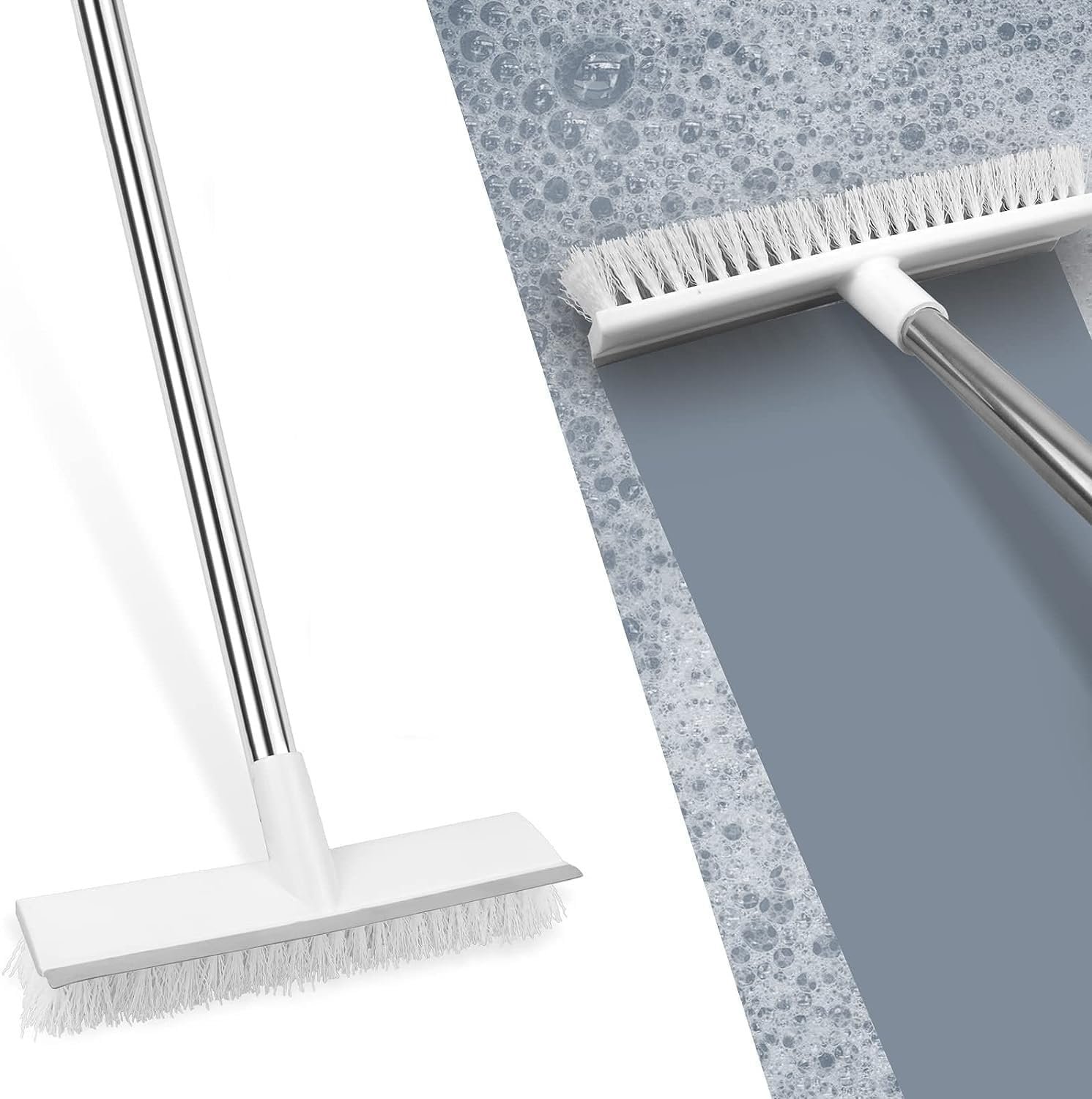 Epsilon 2-in-1 Bathroom Cleaning Brush with Wiper