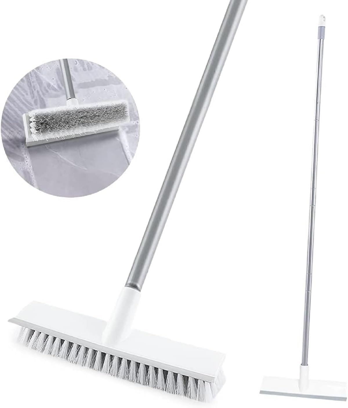 Epsilon 2-in-1 Bathroom Cleaning Brush with Wiper