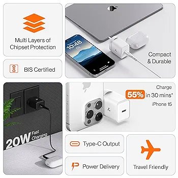Ambrane Type C Mobile Charger 20W