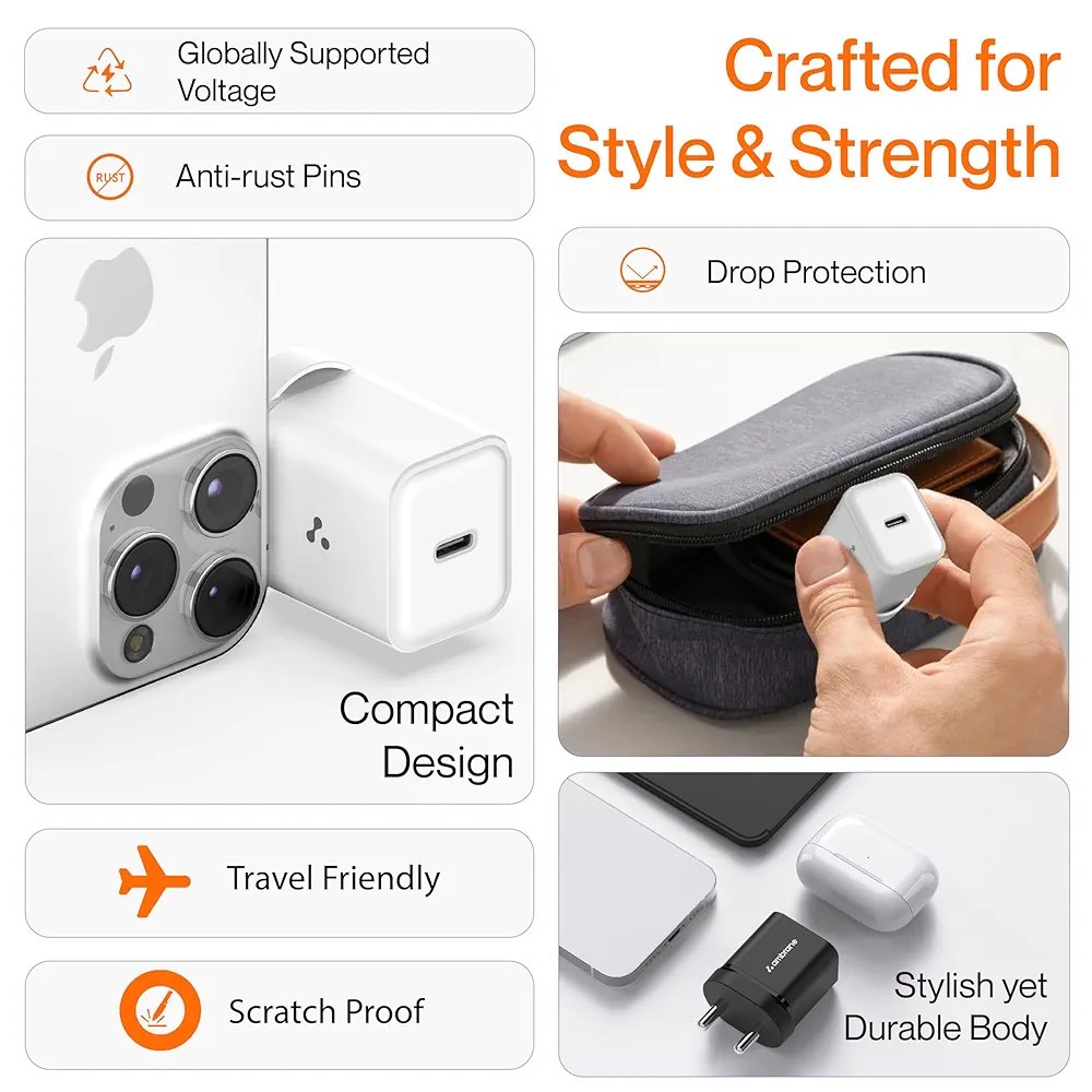 Ambrane Type C Mobile Charger 20W