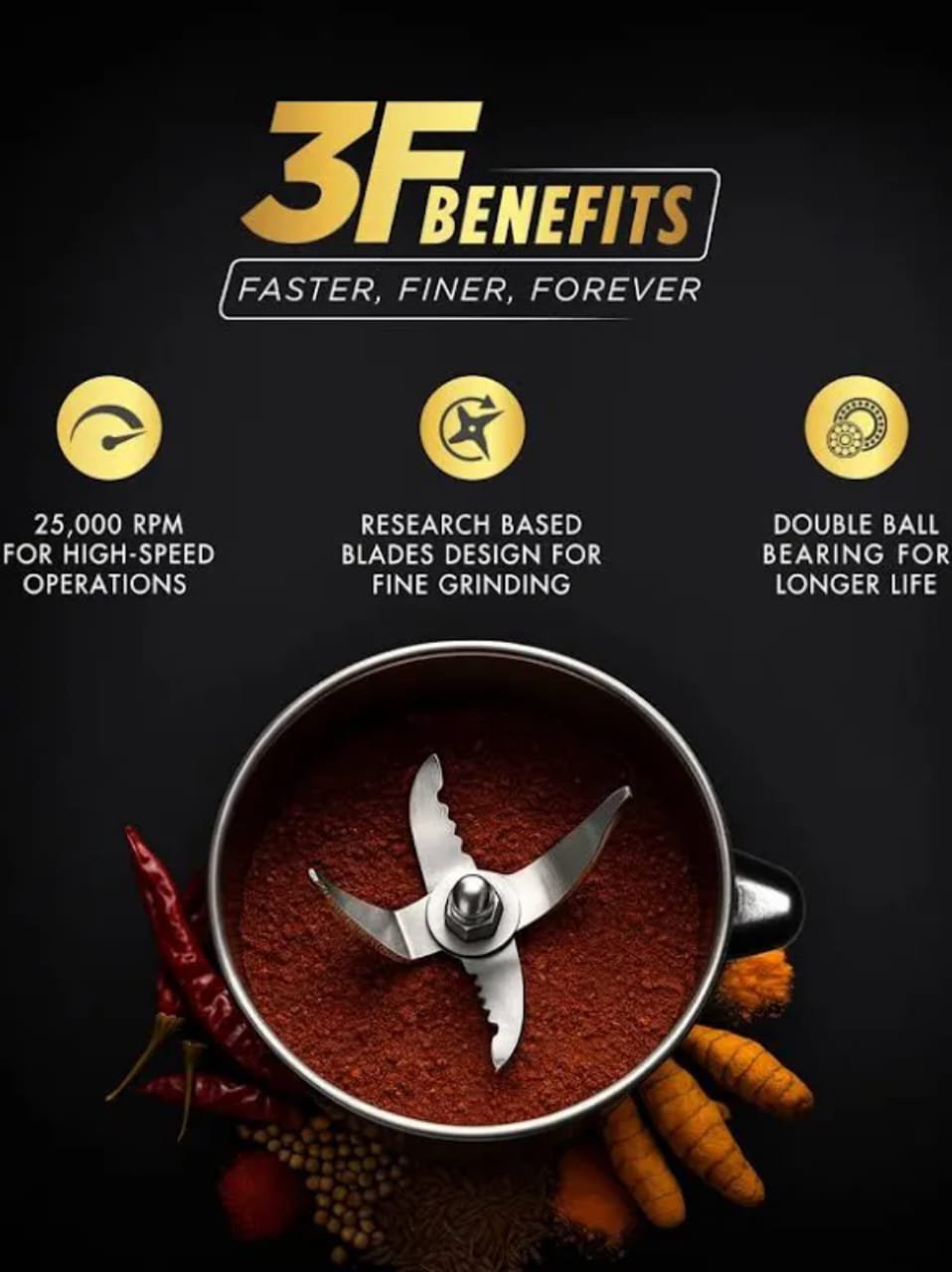 Sujata MG03 Mixer Grinder – 1000W