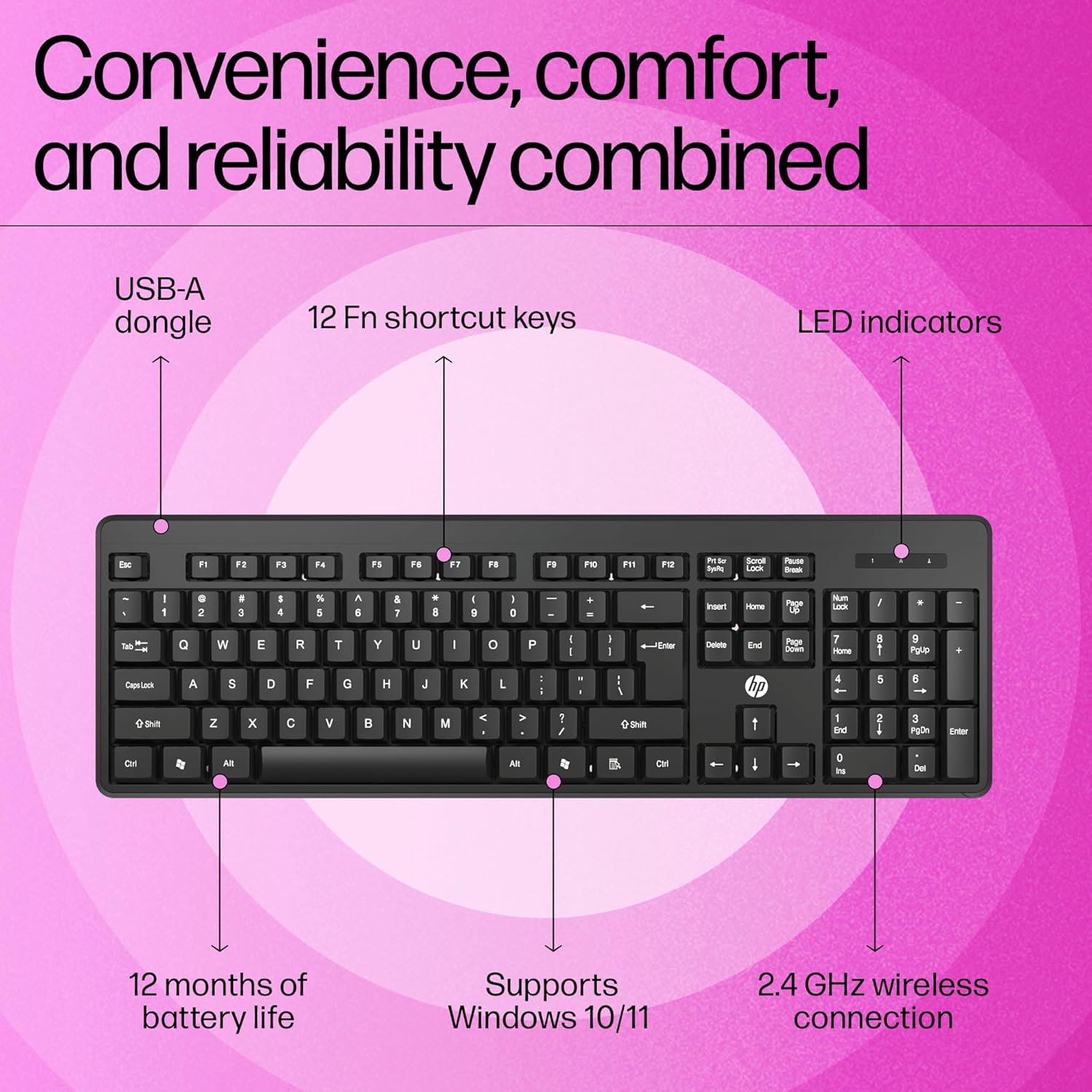 HP K160 Wireless Keyboard