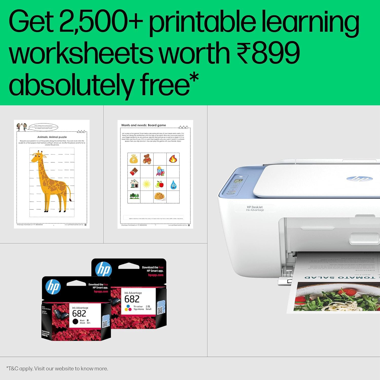 HP Ink Advantage 2878 WiFi Colour Printer