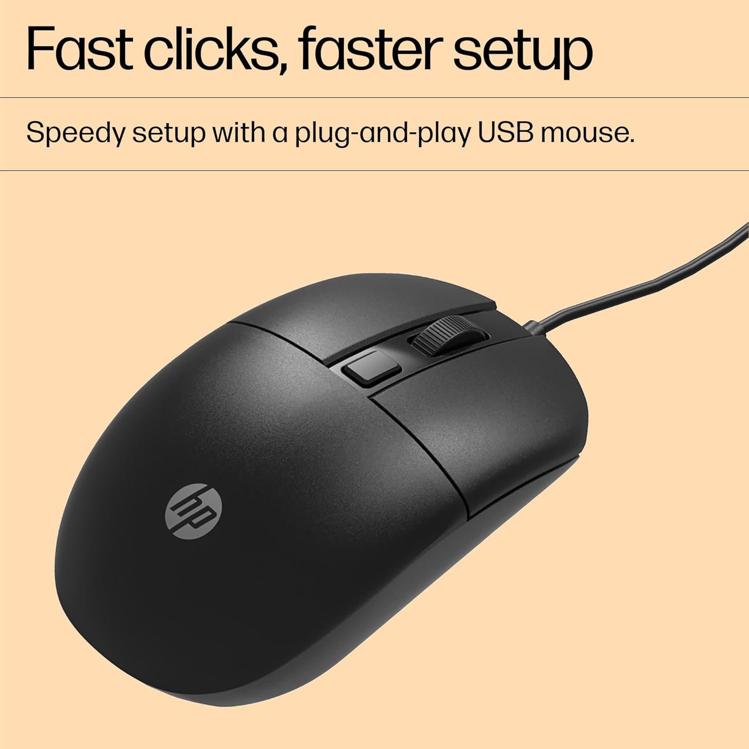 HP M070 Ergonomic Wired Mouse