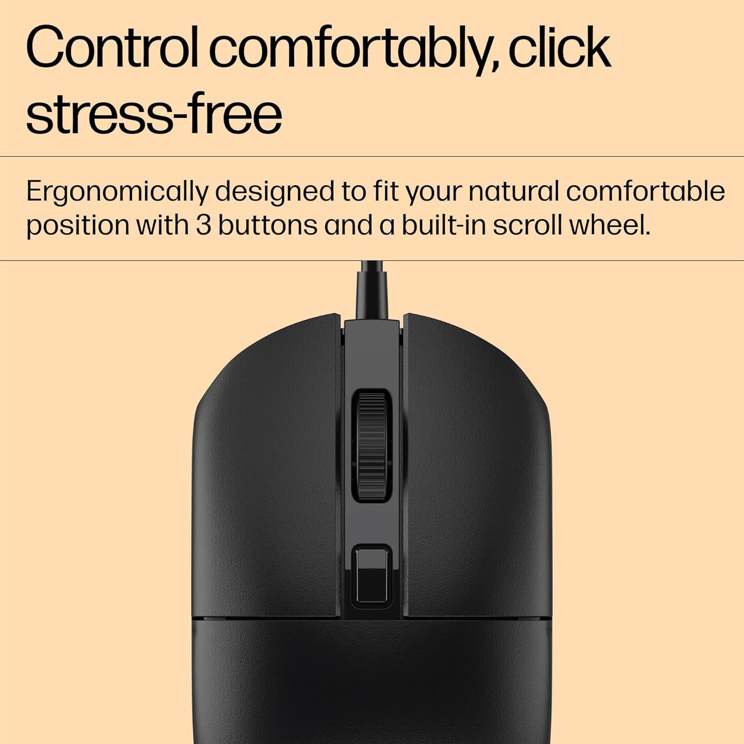HP M070 Ergonomic Wired Mouse