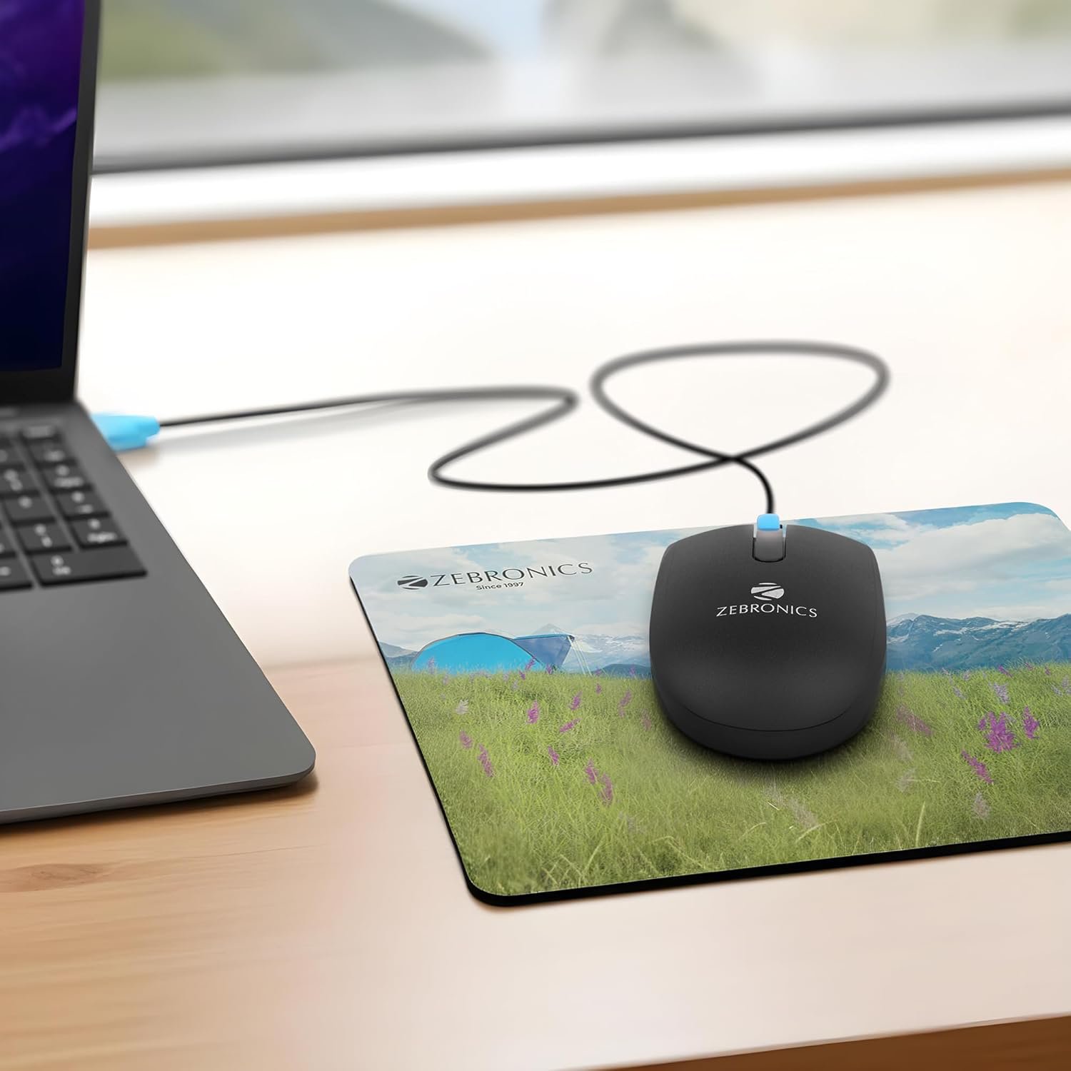 ZEBRONICS Juggle Wired Optical Mouse