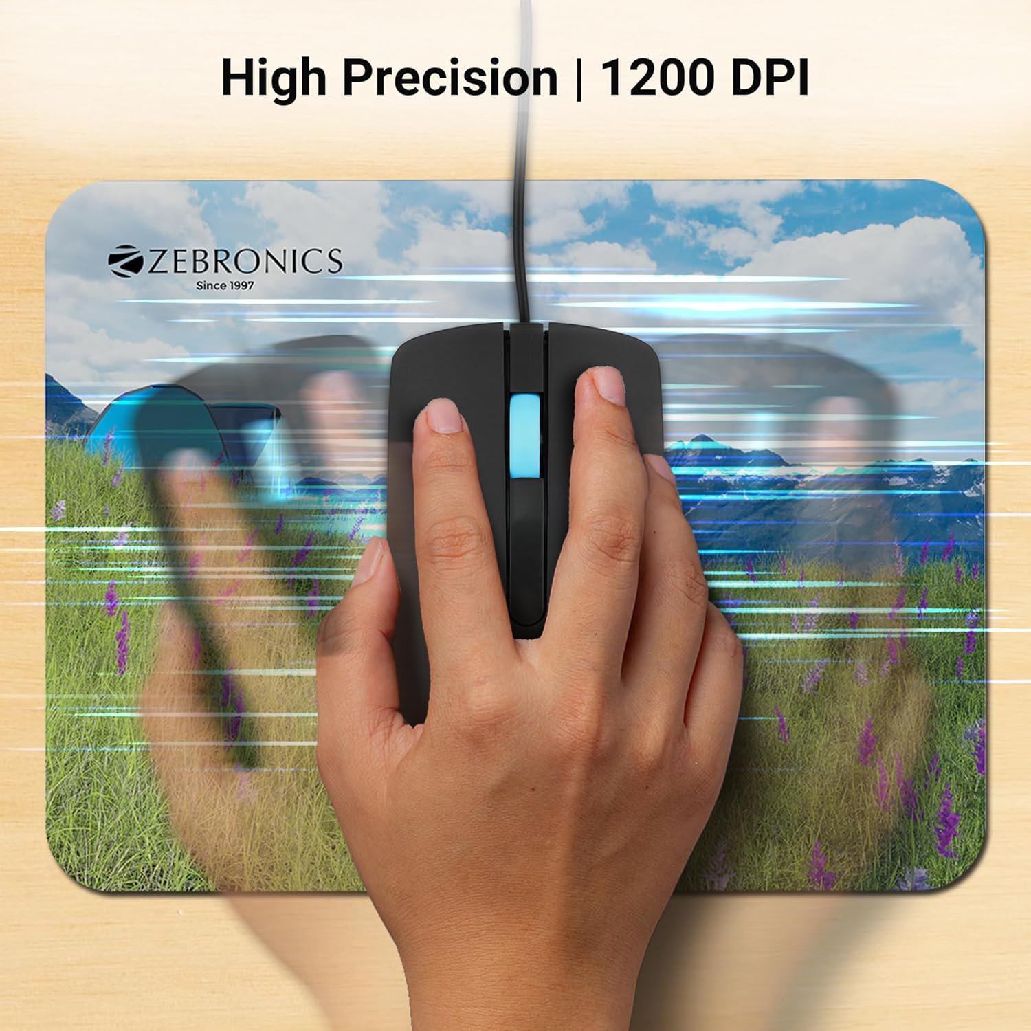 ZEBRONICS Juggle Wired Optical Mouse