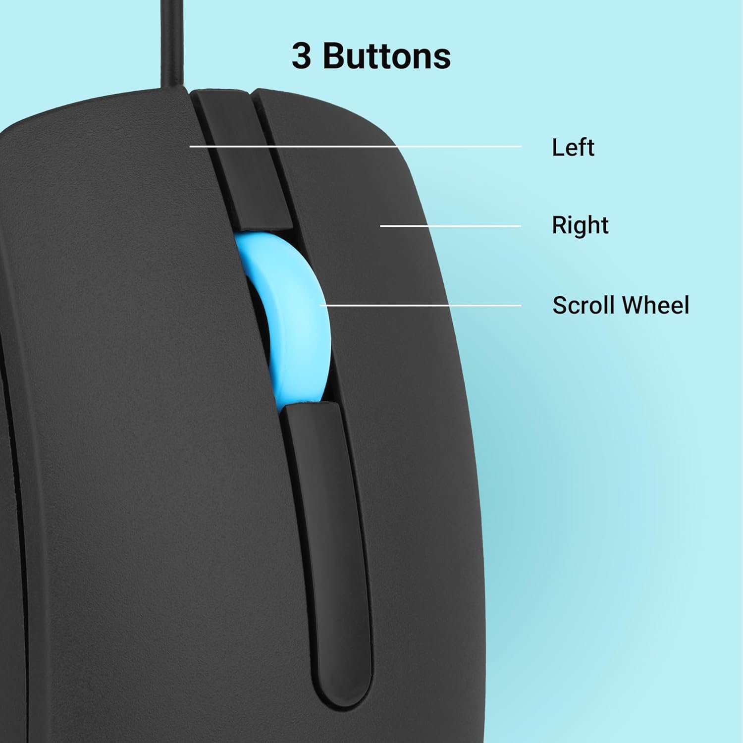 ZEBRONICS Juggle Wired Optical Mouse