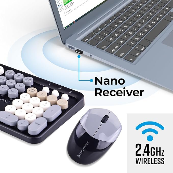 ZEBRONICS Newly launched Companion 301 2.4GHz Wireless Keyboard & Mouse Combo
