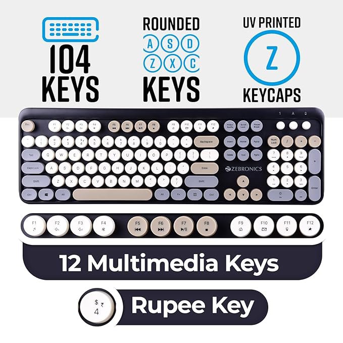 ZEBRONICS Newly launched Companion 301 2.4GHz Wireless Keyboard & Mouse Combo