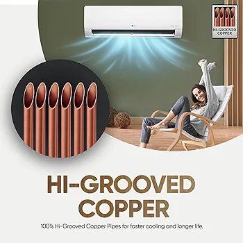 LG 1.5 Ton 3 Star DUAL Inverter Split AC