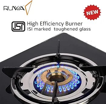 RUWA 2 Burner Gas Stove Glass Top