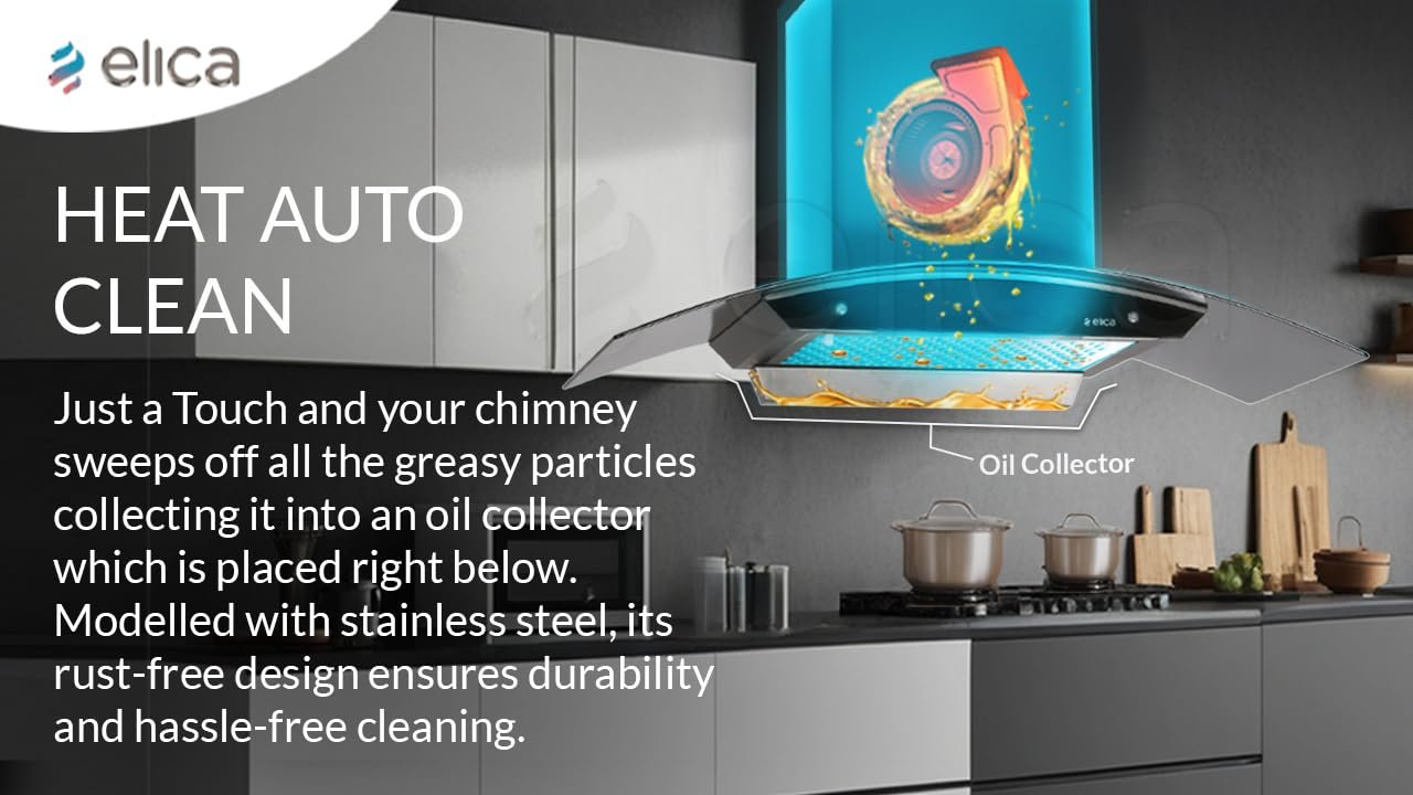 Elica 90 cm 1350 m3/hr Filterless