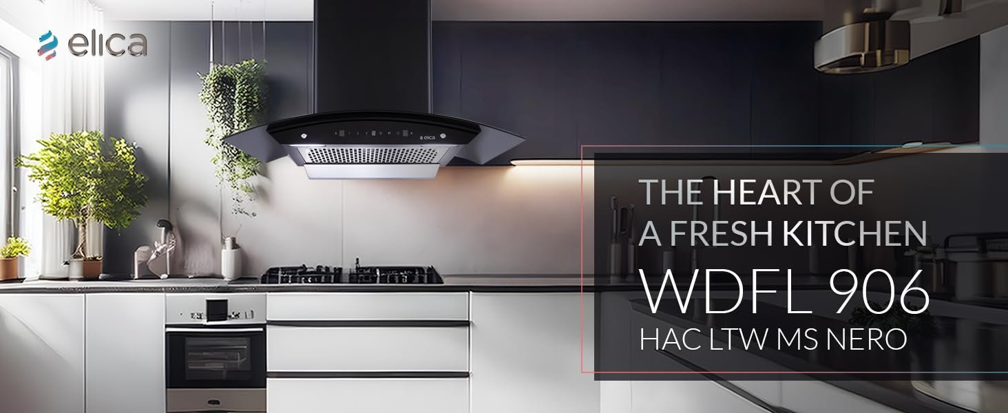 Elica 90 cm 1350 m3/hr Filterless