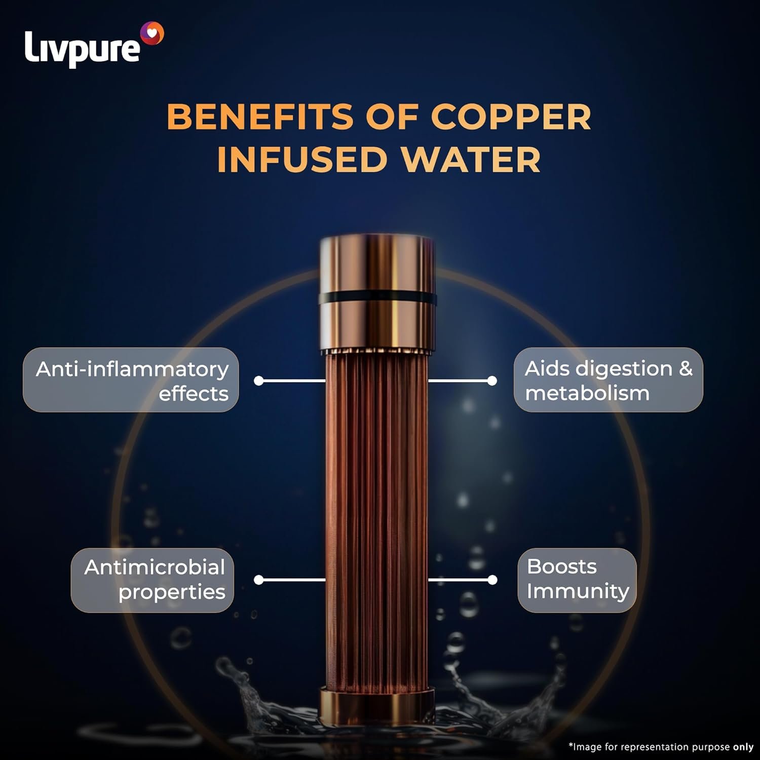 Livpure Glo Star Copper Water