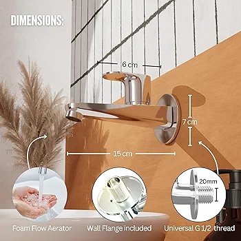 Tisto 10 Year Warranty Brass Long Body Bib