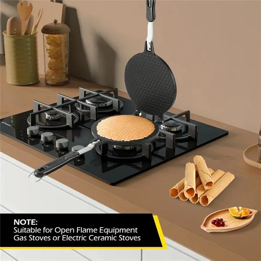 THW® Double Side Waffle Maker, Pancake Crispy