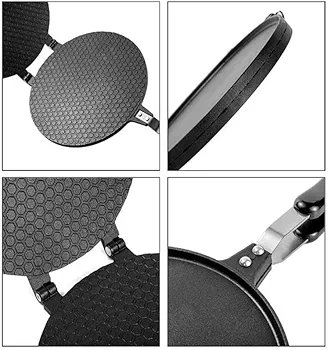 THW® Double Side Waffle Maker, Pancake Crispy