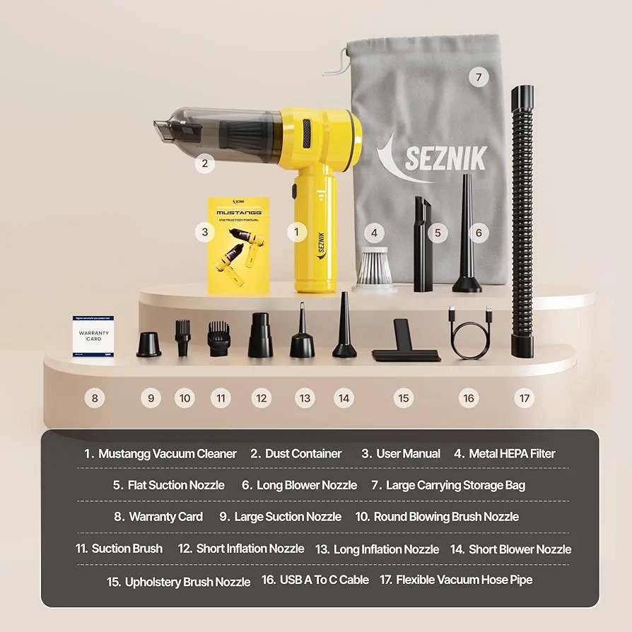 SEZNIK Vacuum Cleaner for Car Use |