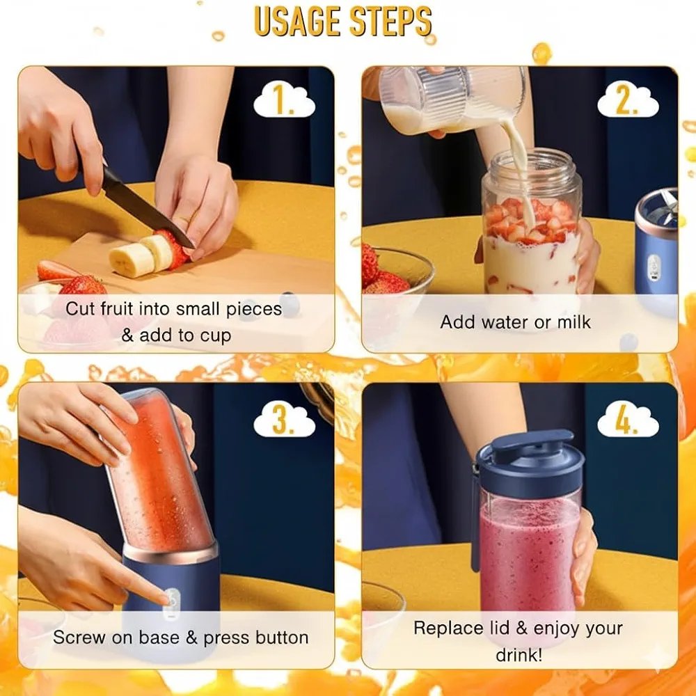 Portable Electric Blender | USB Rechargeable