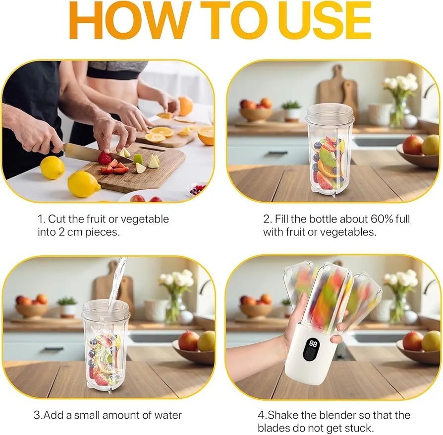 Portable Blender Electric Juicers Fruit Mixers