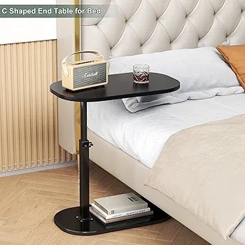 MTANK Height Adjustable End Table for Bed
