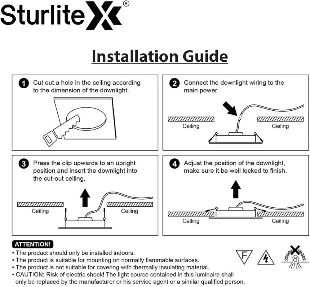 Sturlite Eco LYF 30W Round LED Downlight