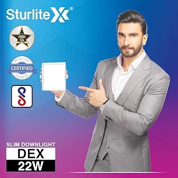 Sturlite Dex 22W Square LED Downlight