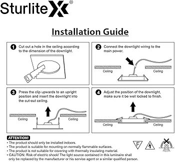 Sturlite Dex 22W Square LED Downlight