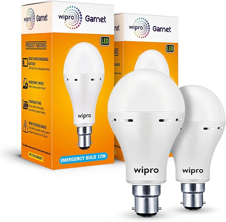 Wipro Garnet 12w LED Emergency Bulb