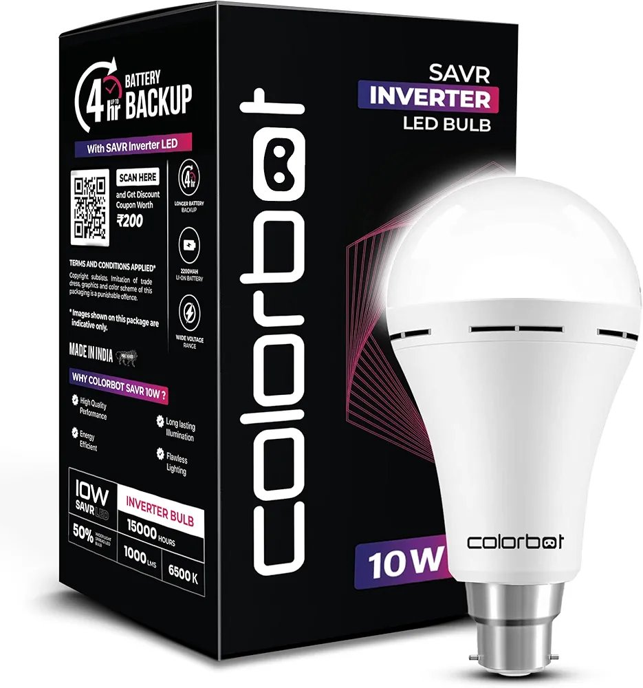 Colorbot 10W Emergency Inverter Rechargeable