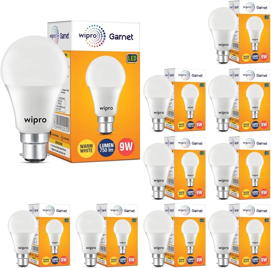 Wipro Garnet 9W LED Bulb for Home