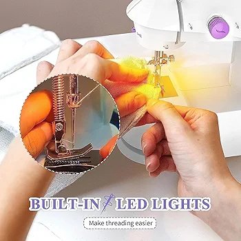 CHILLAXPLUS mini sewing machine, stitching