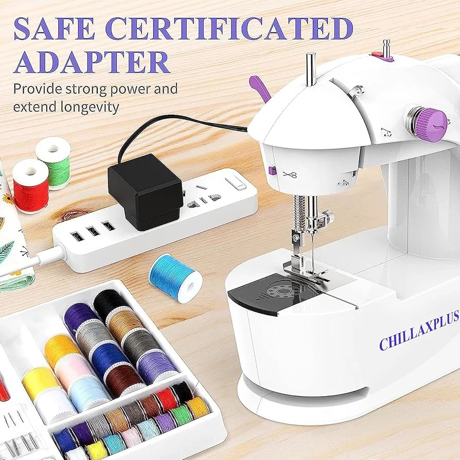 CHILLAXPLUS mini sewing machine, stitching