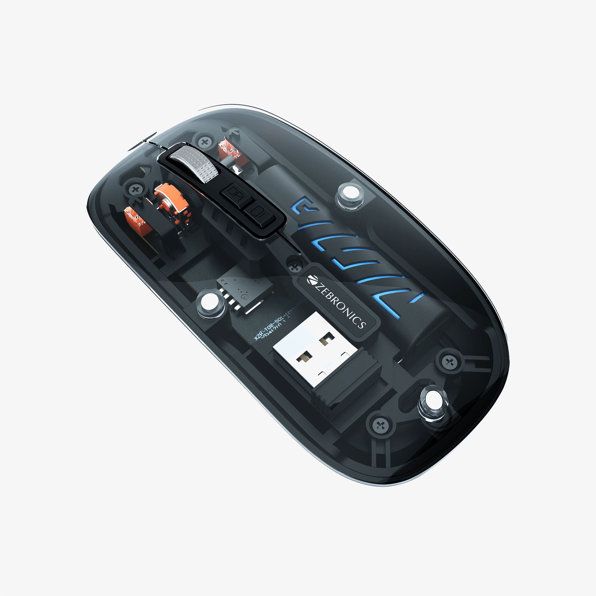 Glassy 10 Transparent (Wireless + Bluetooth) Mouse