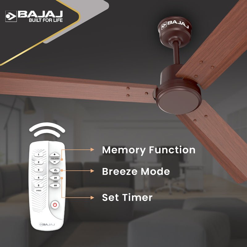 Classico Sleek Wood 1200mm Ceiling Fan