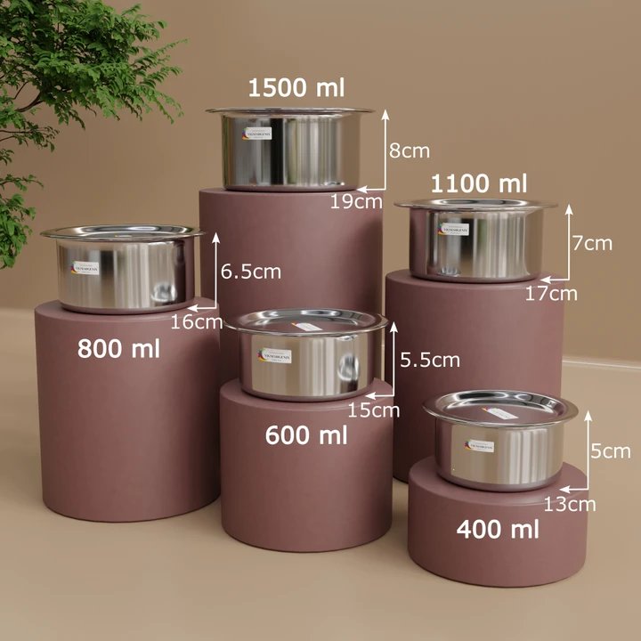 Plain Top Stainless Steel Cooking