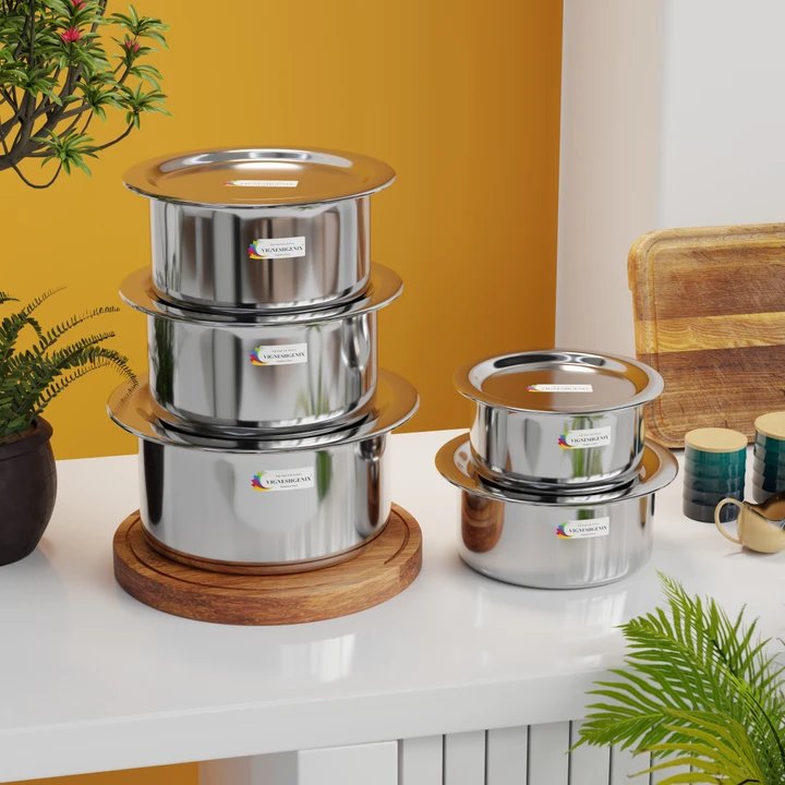 Plain Top Stainless Steel Cooking