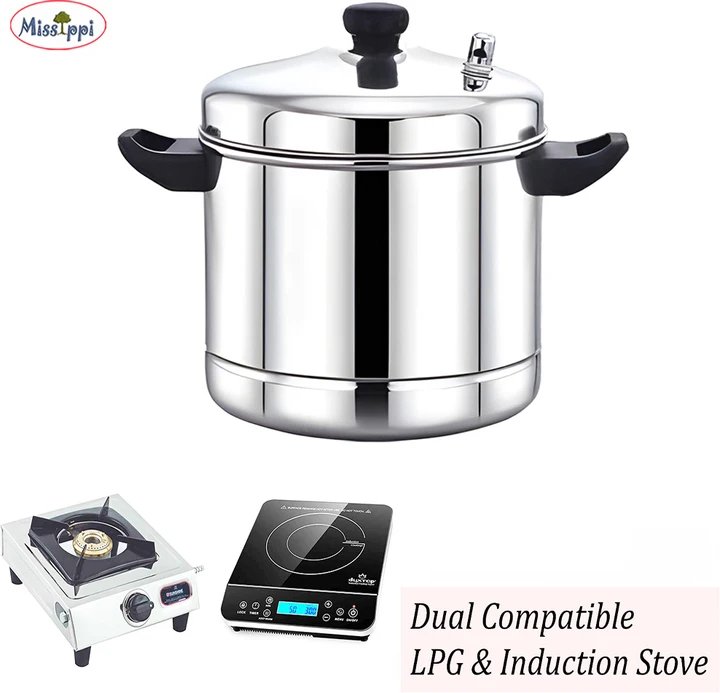 Steel 6 Plate Idli cooker,