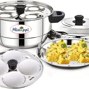 Stainless Steel Multi Idli Cooker 2pc Idli Plate,