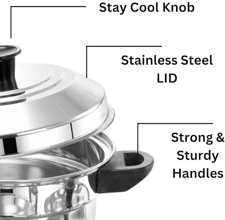 Stainless Steel Multi Idli Cooker 2pc Idli Plate,