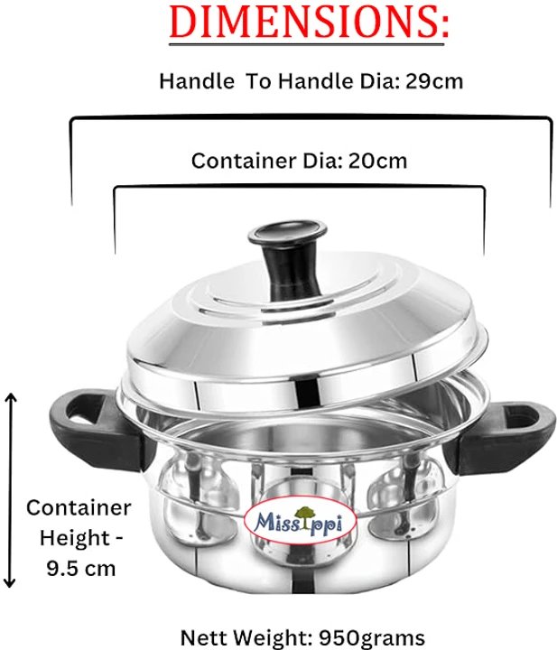 Stainless Steel Multi Idli Cooker 2pc Idli Plate,