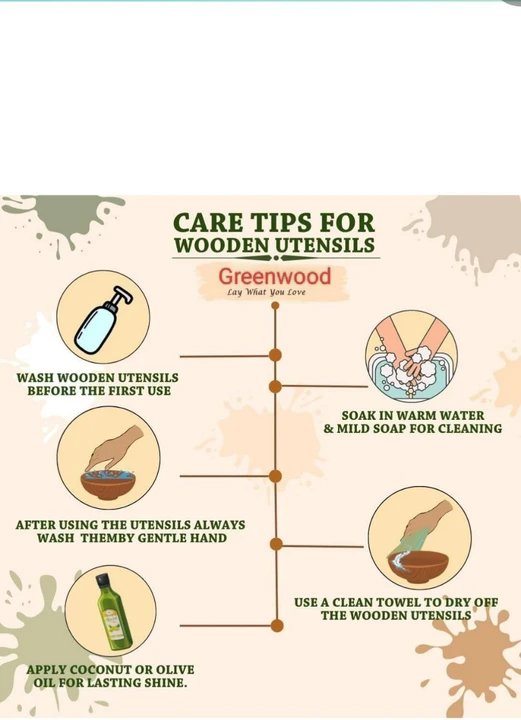 SPATULA-PACKOF6 Wooden Spatula (Pack of 6)