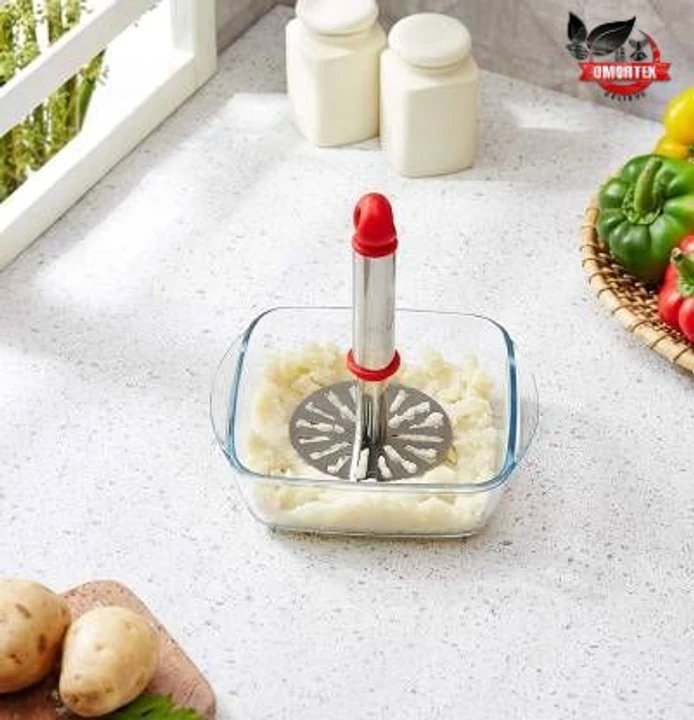 Masher, Spatula With Brush & 2 in 1 Strainer-Greater