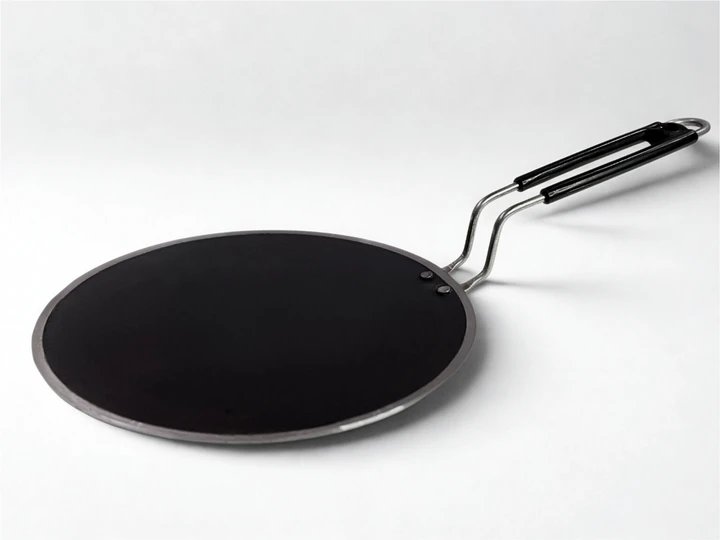 Pure Iron Tawa for Roti with Steel Handle