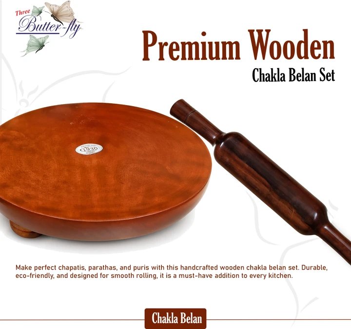 Wooden Chakla Belan Set for Kitchen